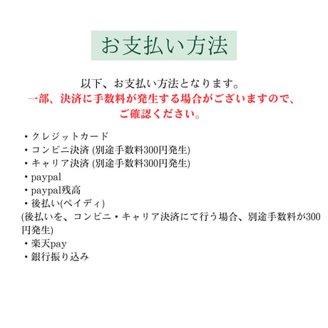 【ご購入前にご一読ください】