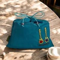 【スプーン柄】プラナカン刺繍巾着