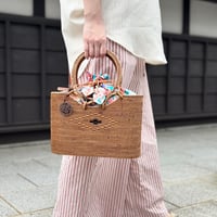 【リングハンドル】インド綿・和布内布付きアタバッグ