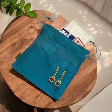 【スプーン柄】プラナカン刺繍巾着
