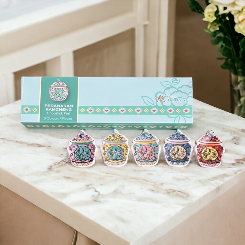 プラナカン・カムチェン箸置きセット(5個入り) | メリッサ雑貨