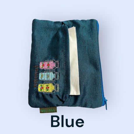 【ティンカット柄】プラナカン刺繍ミニティッシュポーチ