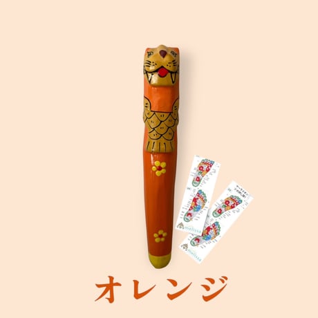 マーライオンマッサージスティック(ツボ押し棒) 足ツボマップ付き/個