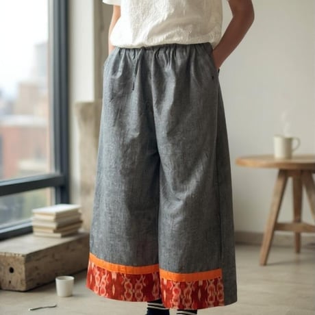 【ガウチョパンツ】ダークグレー