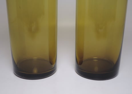カイ・フランク 1725 トランペット タンブラー オリーブ ヌータヤルヴィ ステッカー付 KAJ FRANCK Tumbler Nuutajarvi