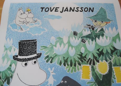 ムーミン トーベヤンソン ポスター MOOMIN POSTER TOVE JANSSON Finn Family Moomintroll 50×70cm