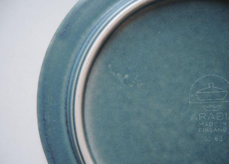 ビンテージ】 アラビア ブルールスカ 16cm プレート ARABIA RUSKA BLUE