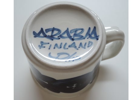 アラビア フィンランド アネモネ Dハンドル マグカップ ビアマグ ARABIA FINLAND Anemone