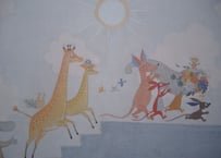 ムーミン トーベヤンソン ポスター MOOMIN POSTER TOVE JANSSON Play 1956 Mural 54×42cm