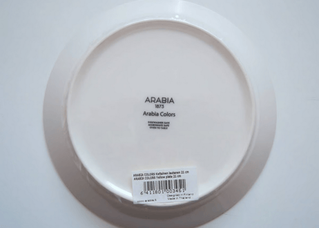 【新品】【廃盤】 アラビア カラーズ 21cm プレート　ARABIA 1873 COLORS