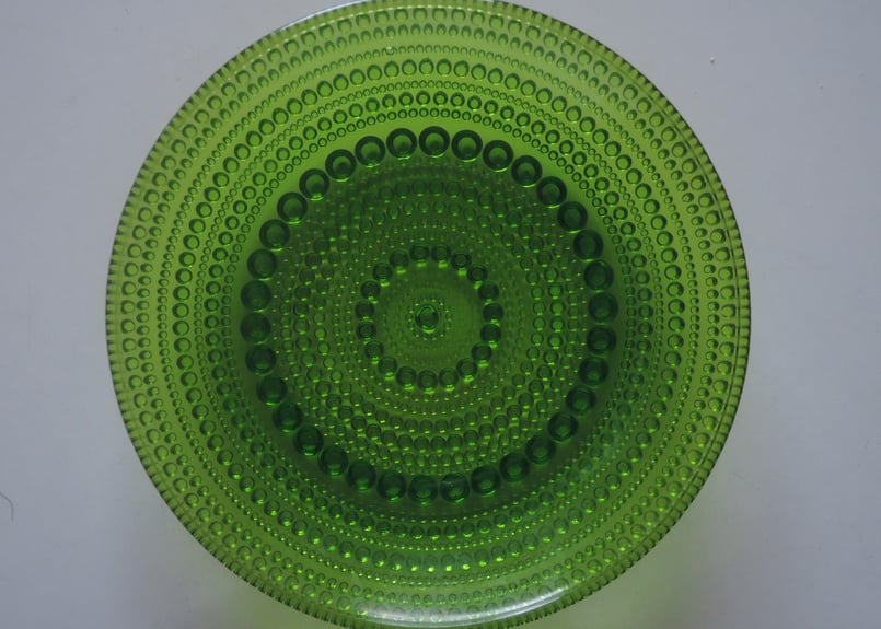 ビンテージ】 グリーン 17cm プレート イッタラ カステヘルミ iittala
