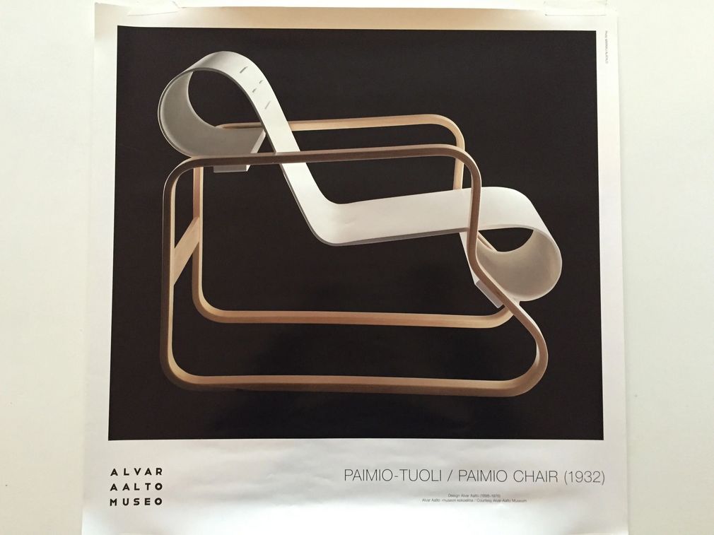 アルバーアアルト パイミオチェア ポスター ALVAR AALTO PAIMIO-TUOLI