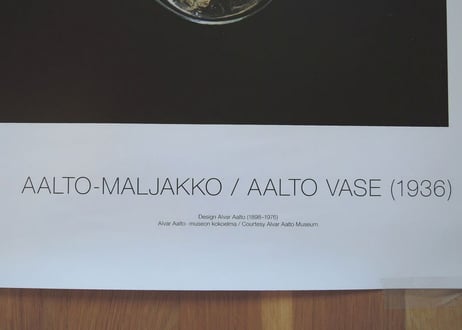アルバーアアルト アアルトベース ポスター ALVAR AALTO AALTO-MALJAKKO / AALTO VASE (1936)