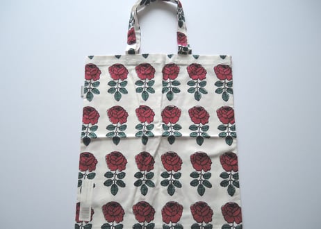 マリメッコ ヴィヒキルース ワインレッド トートバッグ ファブリックバッグ Vihkiruusu tote eco bag