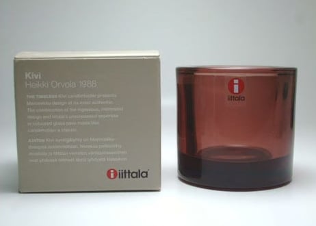 パープル イッタラ キビ キャンドルホルダー iittala kivi Purple