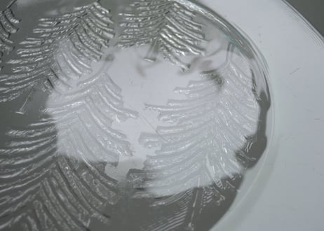 イッタラ クーシ 23cm プレート ヴィンテージ もみの木 フィンランド 北欧 食器 24cm ガラス プレート ヴィンテージ iittala kuusi (1)