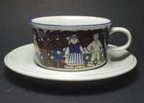 【ヴィンテージ】 アラビア カレワラ  ティーカップ＆ソーサー  カレヴァラ　ARABIA FINLAND KALEVALA TEE CUP & SAUCER  (2)