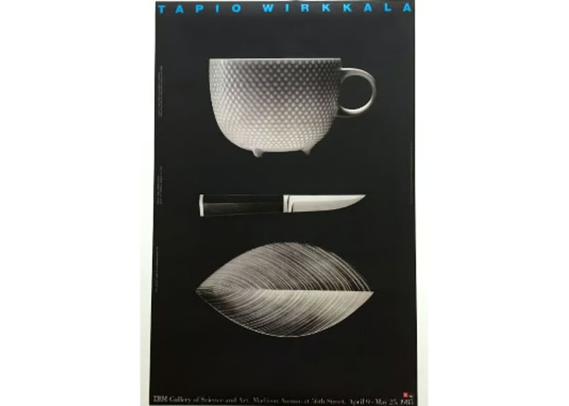 タピオ・ウィルカラ ポスター Tapio Wirkkala poster IBM Galler