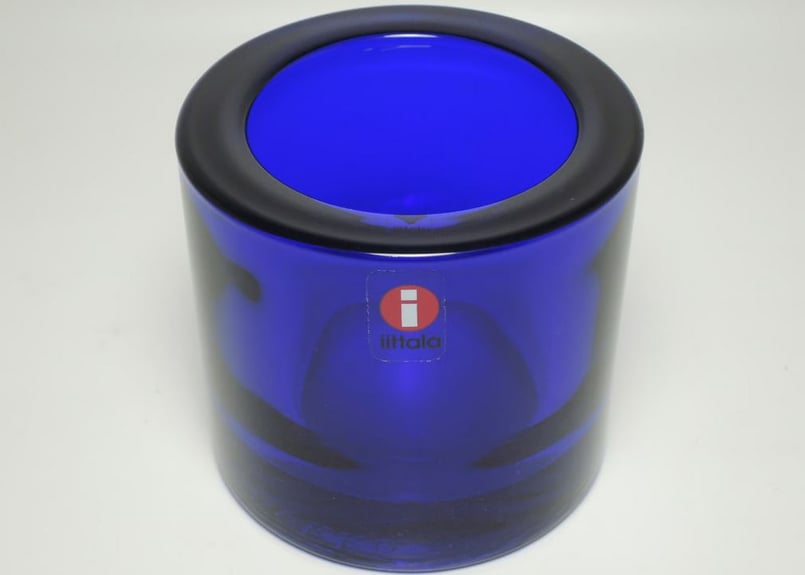コバルトブルー キビ イッタラ キャンドルホルダー iittala kivi