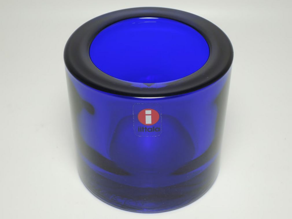 コバルトブルー キビ イッタラ キャンドルホルダー iittala kivi