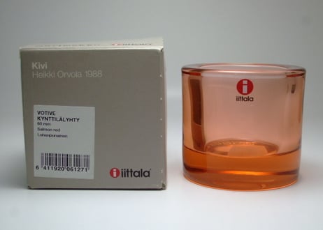 サーモンピンク イッタラ キビ キャンドルホルダー iittala kivi Salmon pink