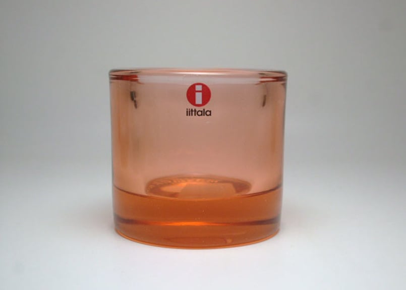 サーモンピンク イッタラ キビ キャンドルホルダー iittala kivi