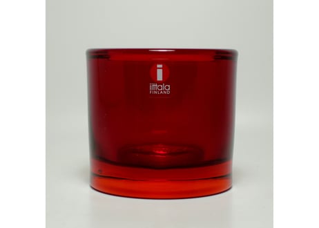 【旧ロゴ】 イッタラ キビ キャンドルホルダー iittala kivi Red