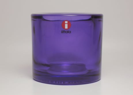 【廃盤】 ライラック イッタラ キビ キャンドルホルダー IITTALA KIVI Lilac