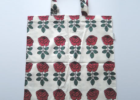 マリメッコ ヴィヒキルース ワインレッド トートバッグ ファブリックバッグ Vihkiruusu tote eco bag