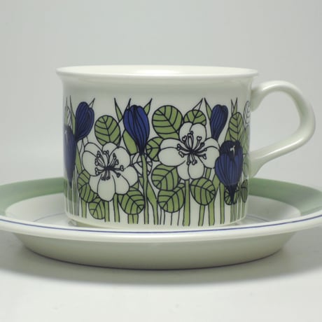 【ビンテージ】 アラビア クロッカス カラー コーヒーカップ＆ソーサー ARABIA KROKUS C&S CL