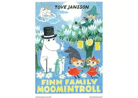 ムーミン トーベヤンソン ポスター MOOMIN POSTER TOVE JANSSON Finn Family Moomintroll 50×70cm