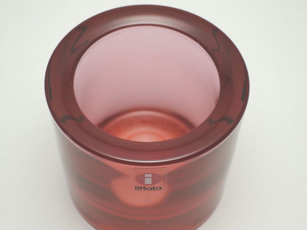 4856 激レア　レッドガーネット　イッタラ　キャンドルホルダー tris レッドガーネット イッタラ キビ キャンドルホルダー iittala kivi Red