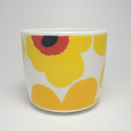 【廃盤品】イエロー マリメッコ ウニッコ ラテマグ  コーヒーカップ  Unikko coffee cup latte mug