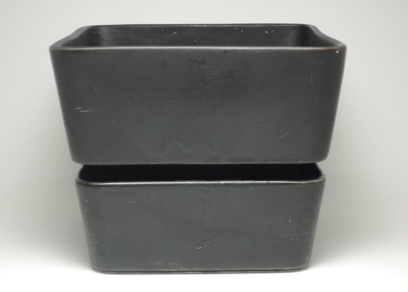ARABIA 植木鉢 フラワーポット LB 角 黒 アラビア ポット Richard Lind