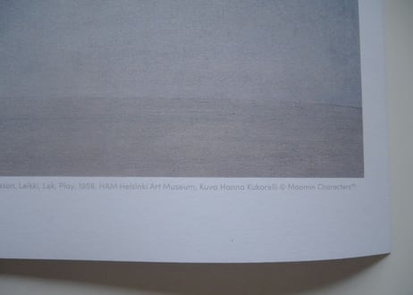 ムーミン トーベヤンソン ポスター MOOMIN POSTER TOVE JANSSON Play 1956 Mural 54×42cm