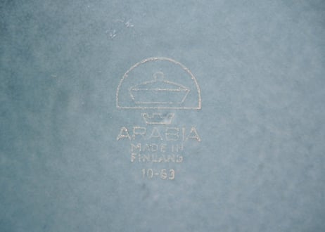 【ビンテージ】 アラビア ブルールスカ 26cm プレート ARABIA RUSKA BLUE 26cm plate (2)