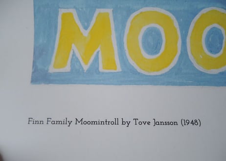 ムーミン トーベヤンソン ポスター MOOMIN POSTER TOVE JANSSON Finn Family Moomintroll 50×70cm
