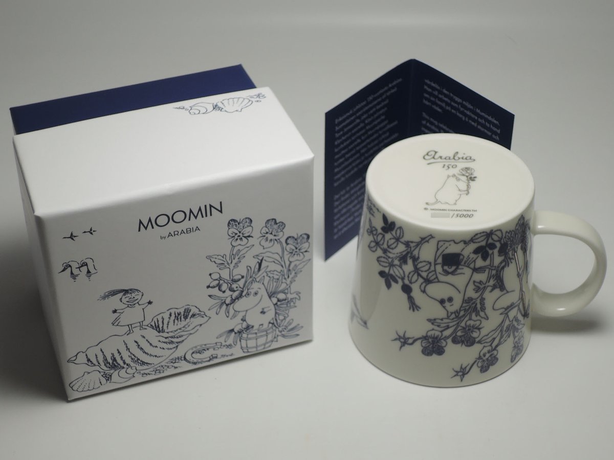 セット出品！新品！限定！アラビア　シーブリーズ　6個セット アラビア150周年を記念した特別なムーミンマグ「シーブリーズ」が登場