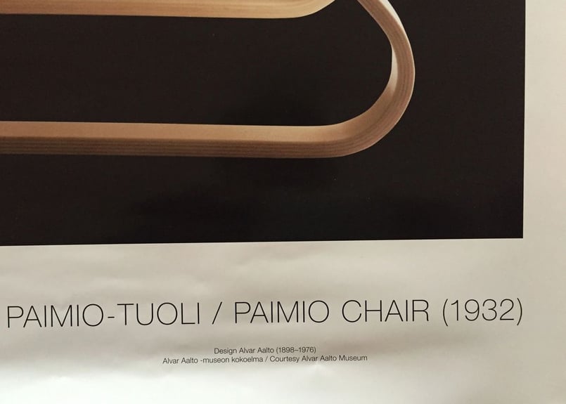 アルバーアアルト パイミオチェア ポスター ALVAR AALTO PAIMIO-TUOLI