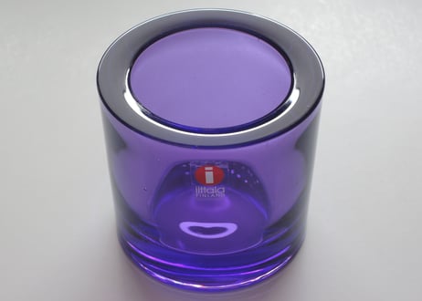 【廃番】 旧 ライラック イッタラ キャンドルホルダー マリメッコ キビ IITTALA KIVI Lilac marimekko