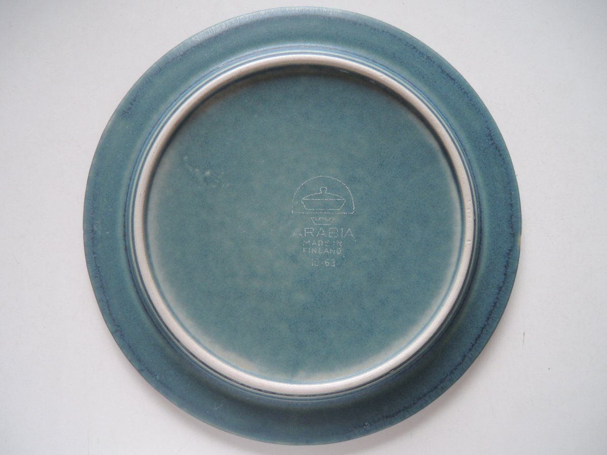 ビンテージ】 アラビア ブルールスカ 16cm プレート ARABIA RUSKA BLUE