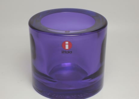 【廃盤】 ライラック イッタラ キビ キャンドルホルダー IITTALA KIVI Lilac