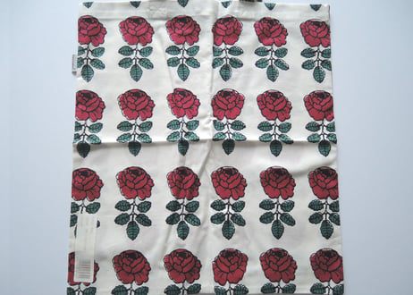 マリメッコ ヴィヒキルース ワインレッド トートバッグ ファブリックバッグ Vihkiruusu tote eco bag