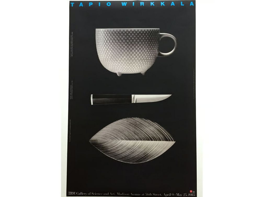 タピオ・ウィルカラ ポスター Tapio Wirkkala poster IBM Galler