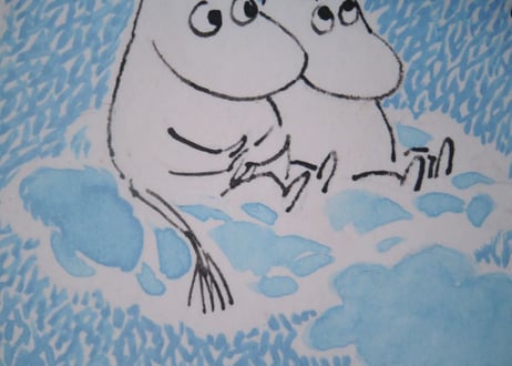 ムーミン トーベヤンソン ポスター MOOMIN POSTER TOVE JANSSON Finn Family Moomintroll 50×70cm