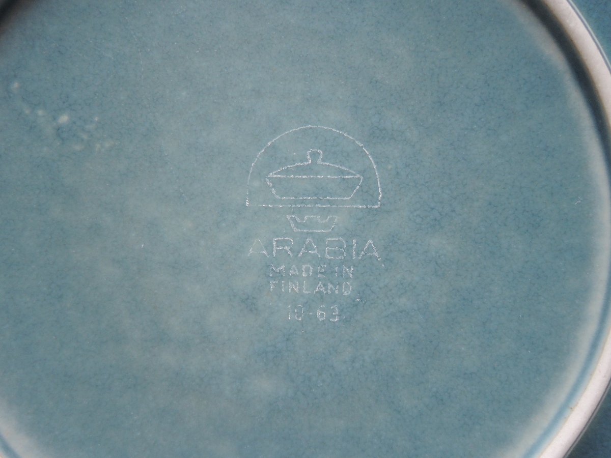 ビンテージ】 アラビア ブルールスカ 16cm プレート ARABIA RUSKA BLUE