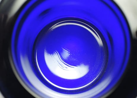 【旧ロゴ】 コバルトブルー キビ イッタラ キャンドルホルダー iittala kivi cobalt blue