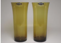 カイ・フランク 1725 トランペット タンブラー オリーブ ヌータヤルヴィ ステッカー付 KAJ FRANCK Tumbler Nuutajarvi