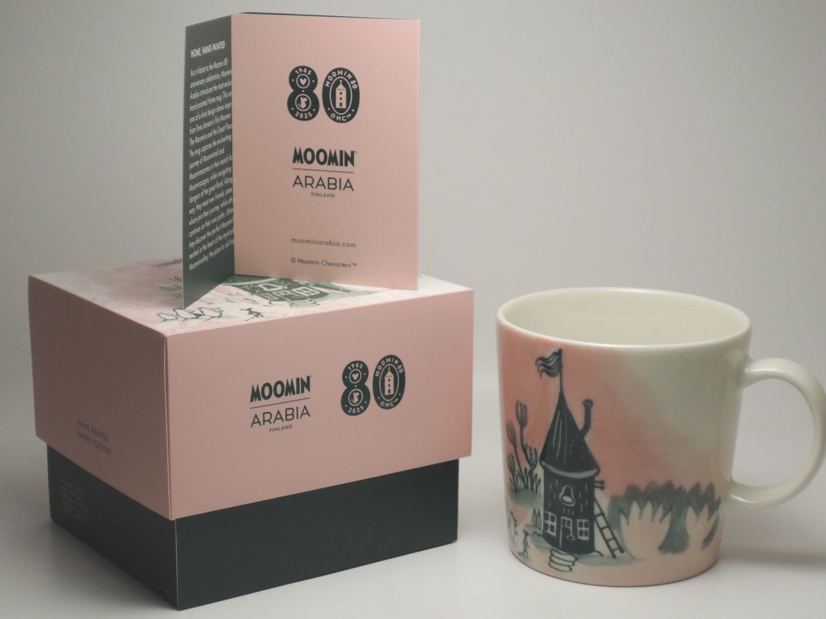 アラビア ムーミンマグ ホーム 80周年記念マグ 2025 ARABIA MOOMIN MUG
