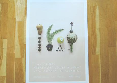 アラビア ポスター ARABIA POSTER NEW GUESTS IN PARADISE 50x70cm ベージュ 薄茶